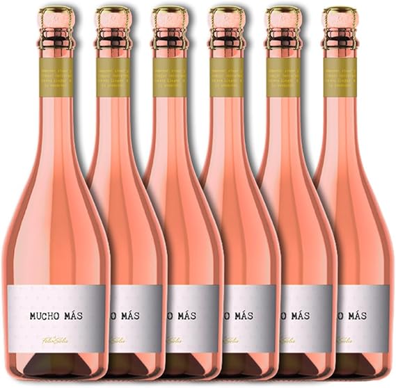 Detalle de Mucho Mas Sparkling Rosé 🍾 - Pack 6 botellas 750 ml