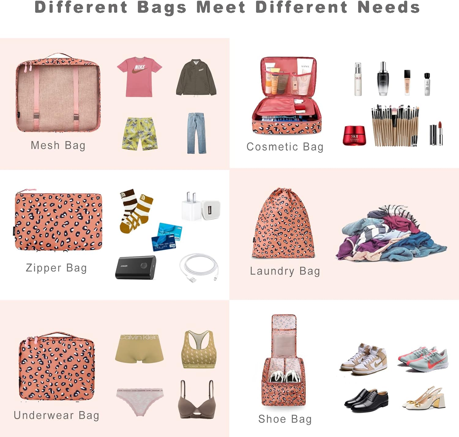 Thumbnail 4 de BAGAIL Cubos de Embalaje para Maleta ✈️ Juego de 8