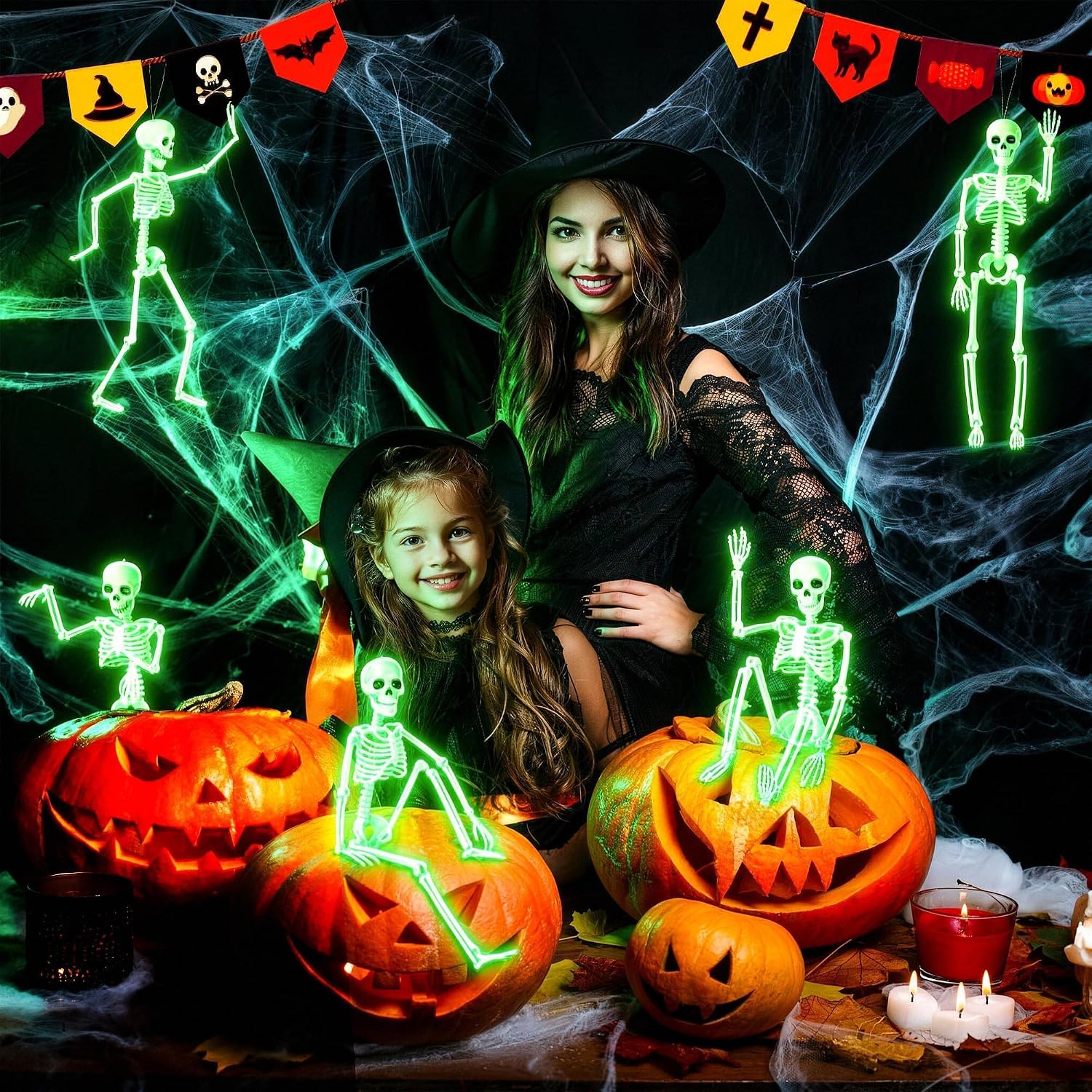 Detalle 2 de Kelool Light-Up Skeleton Decorations, 16-Inch