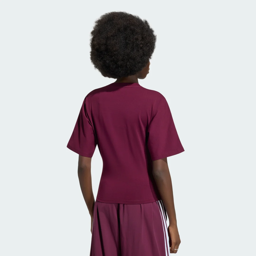 Detalle 2 de ADILENIUM 5.0 SLIM T‑Shirt de Adidas en Burgundy