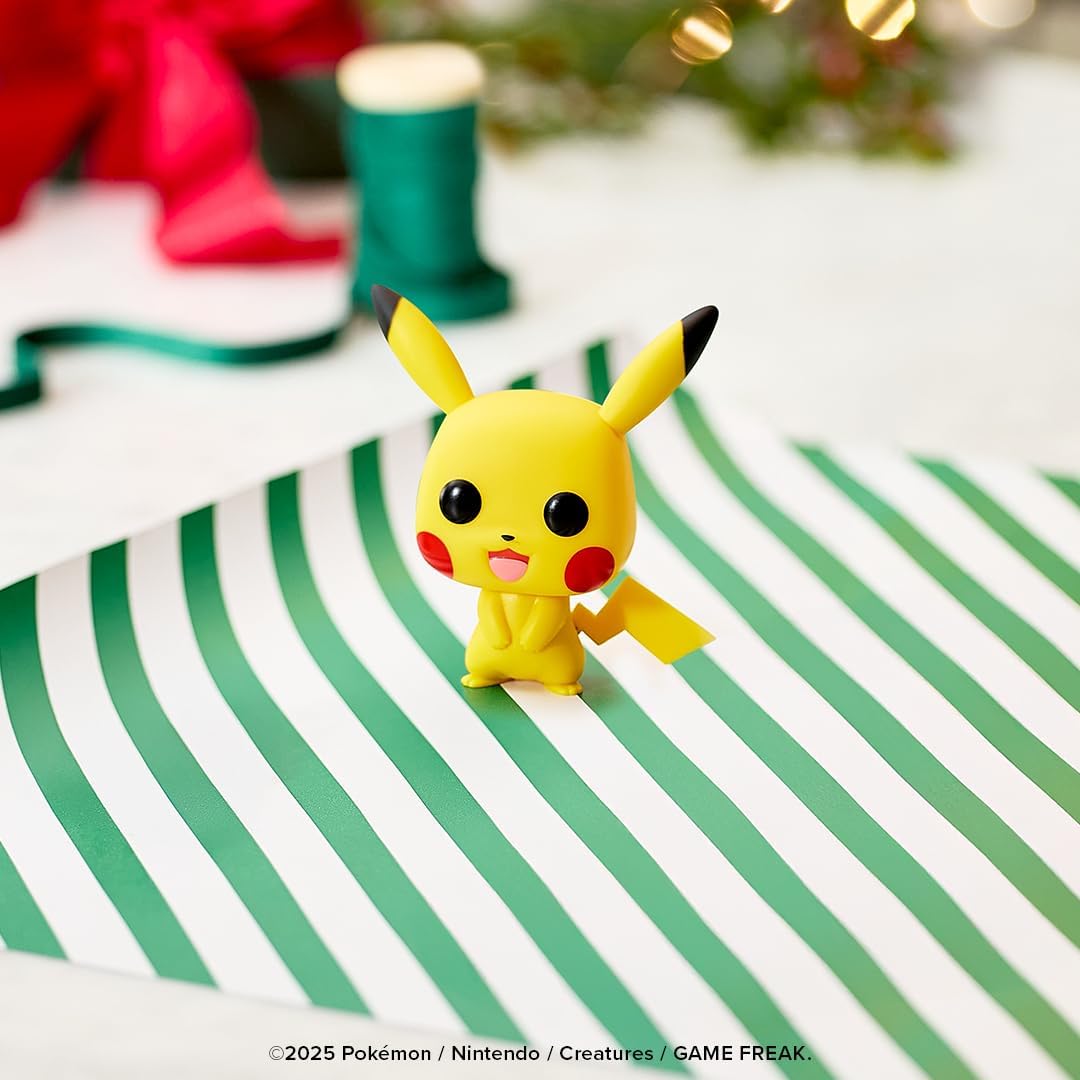 Detalle de Funko Bitty Pop! Pokémon Pikachu – Vaporeon – Caterpie – Cubone, pack de 4 (2,2 cm) avec étagère d’exposition empilable