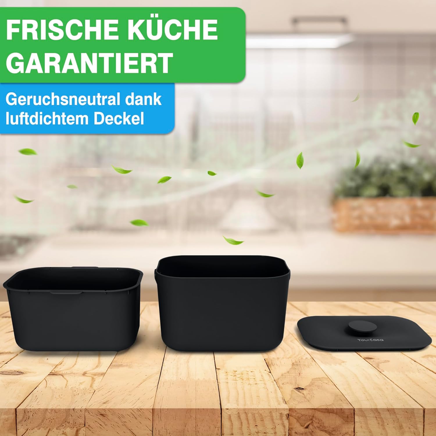 Detalle 2 de YourCasa Biomülleimer Küche 5 l für Biomüll