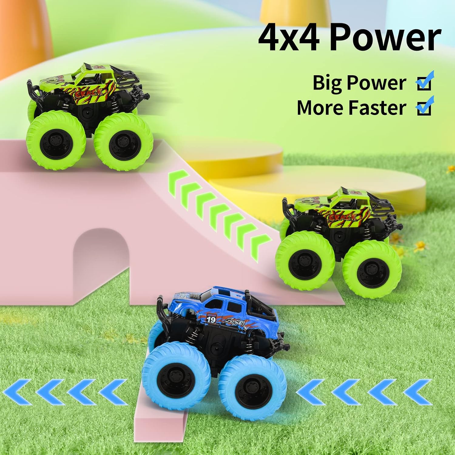 Detalle de VoMii Monster-Truck Spielzeugautos 4x4