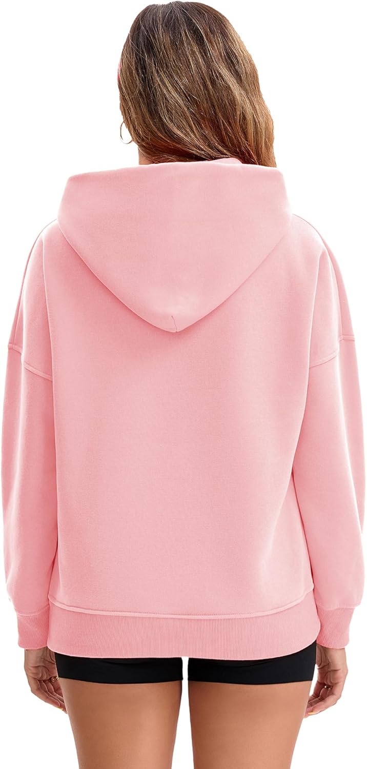 Thumbnail 4 de FDKLOOK Womens Hoodie Pullover: Oversized, Fleece-Lined Comfort for Autumn & Winter