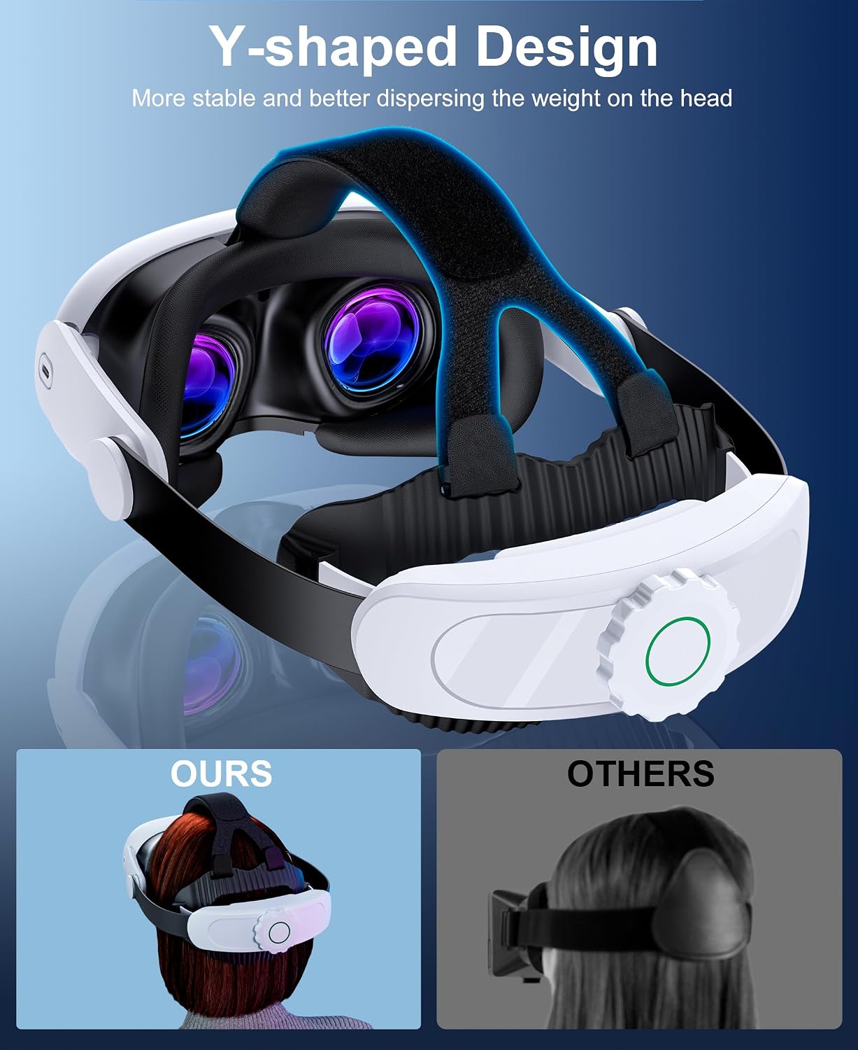Thumbnail 6 de VR head strap for Quest 3S 45° hinge