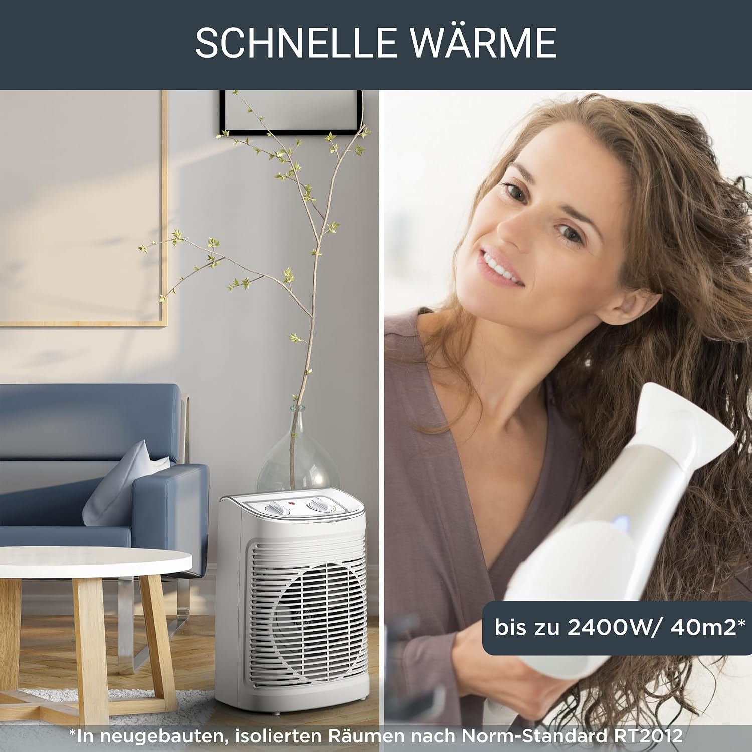 Detalle 2 de Rowenta SO6510F2 Heizlüfter 2400 W