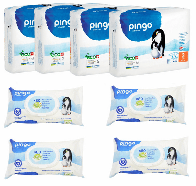 Detalle de Pingo Pack Pañales talla 3 4x44 uds pañales