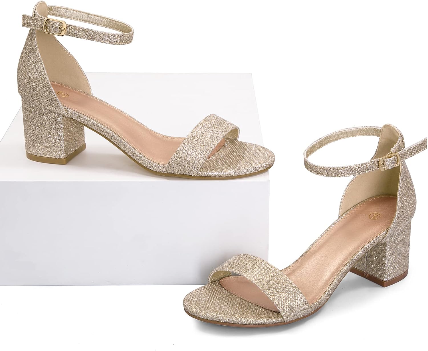 Detalle de Women’s chunky low heels sandals, 2.25 in