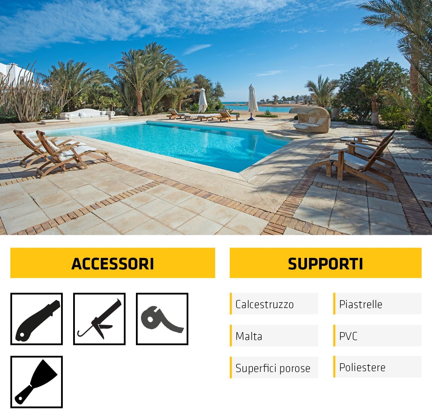 Detalle de Sikasil Pool di SIKA – Silicone per piscine e zone umide, Bianco, 300 ml
