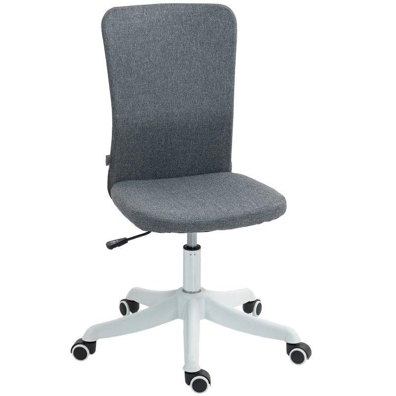 Thumbnail 3 de Silla de Oficina Welltin Gris Ajustable con Lino Sintético - Soporta 120 kg
