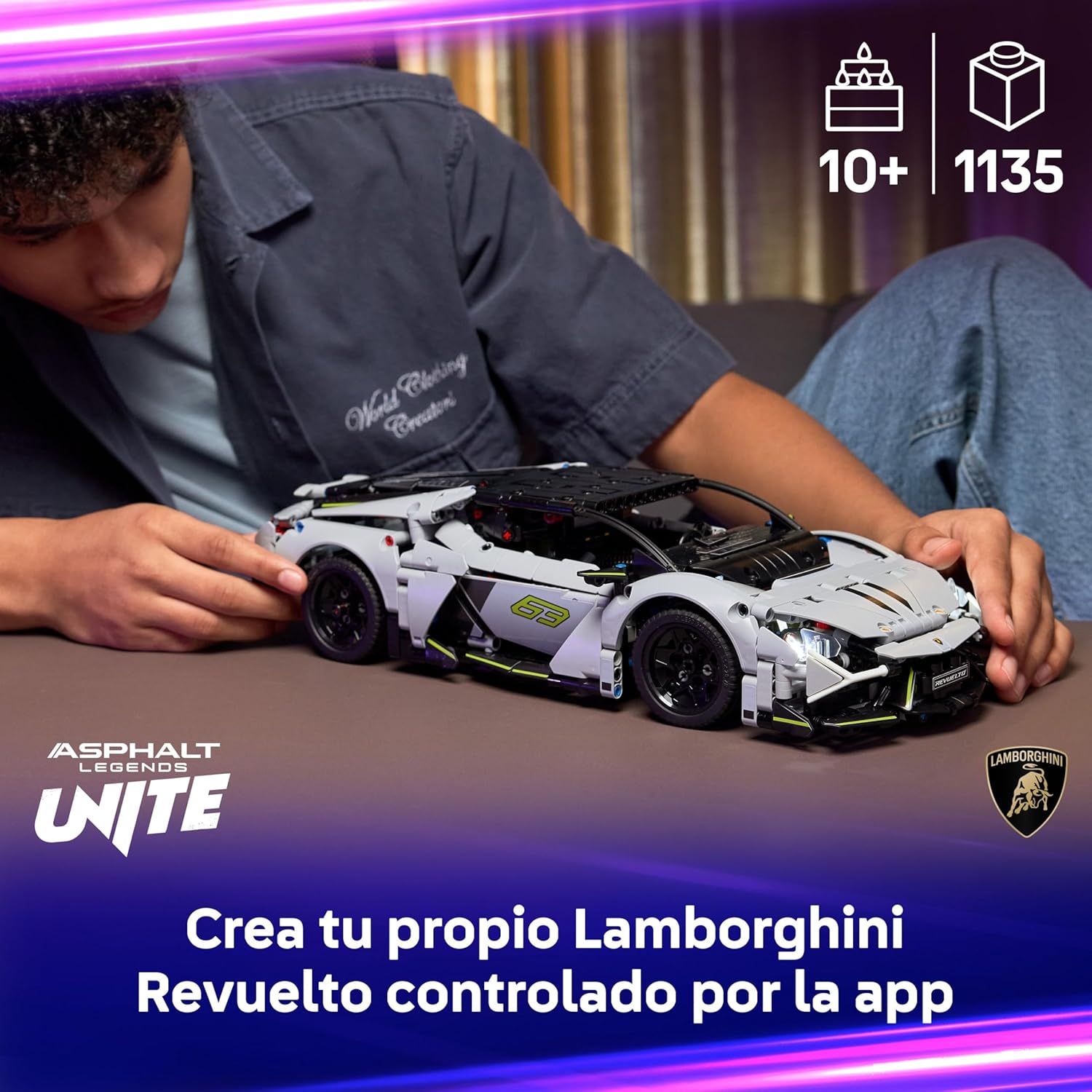 Detalle 2 de LEGO Technic Superdeportivo Lamborghini Revuelto 42214