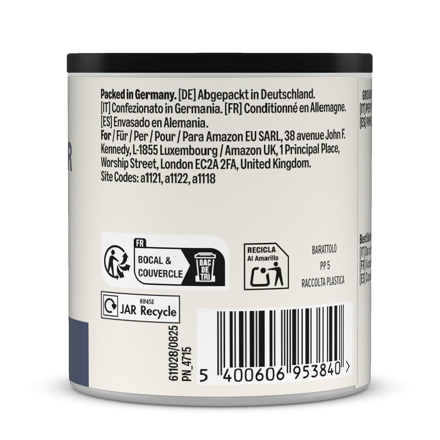 Detalle de Gemahlener weißer Pfeffer, 50 g – by Amazon (Vorher: Our Essentials)