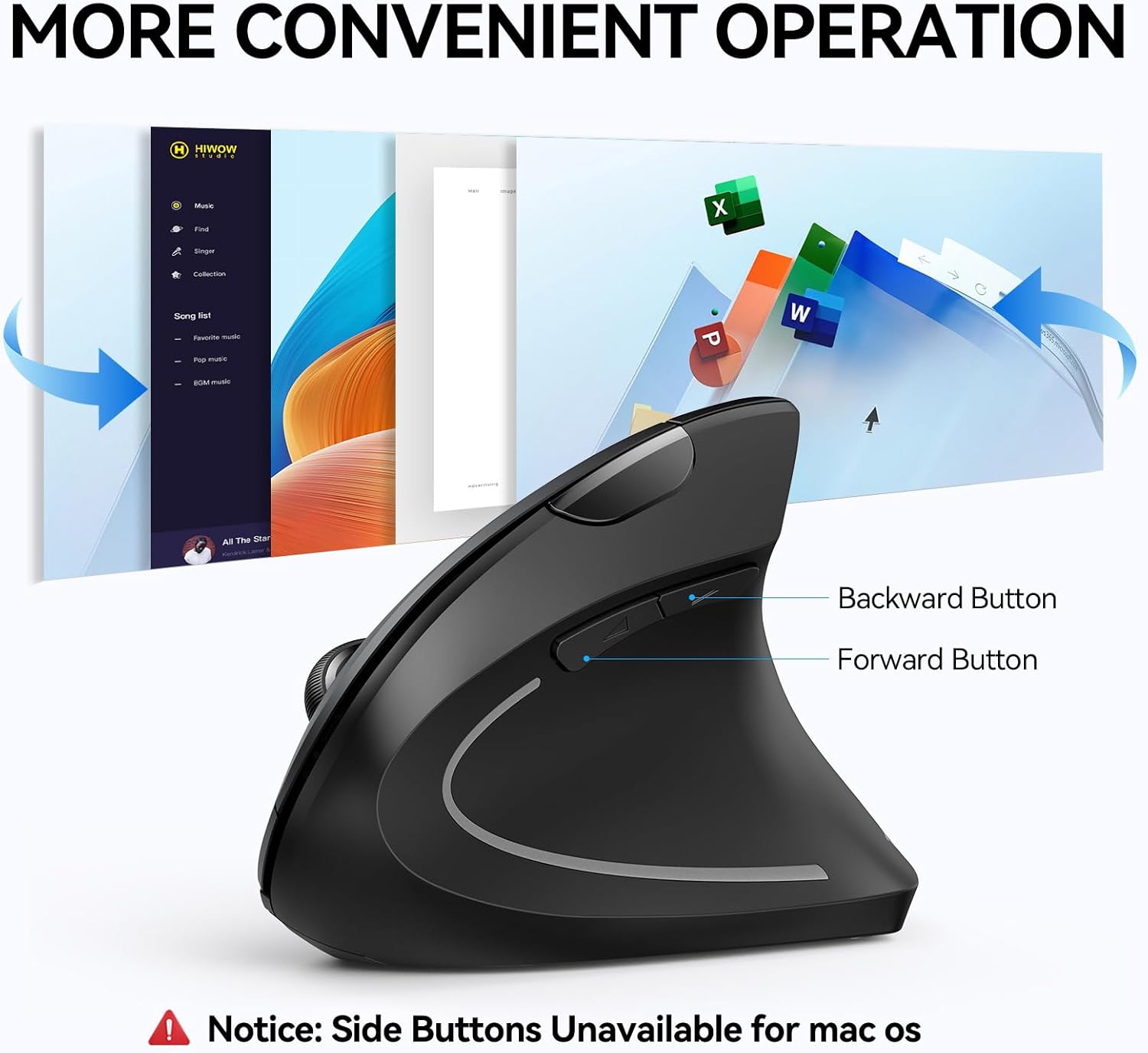Thumbnail 6 de TECKNET Ergonomic Vertical Mouse 4800 DPI ๐ฑ