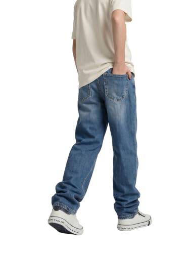 Thumbnail 1 de TOM TAILOR Jungen Baggy Fit Jeans 164 – Blau Denim, Five-Pocket-Style