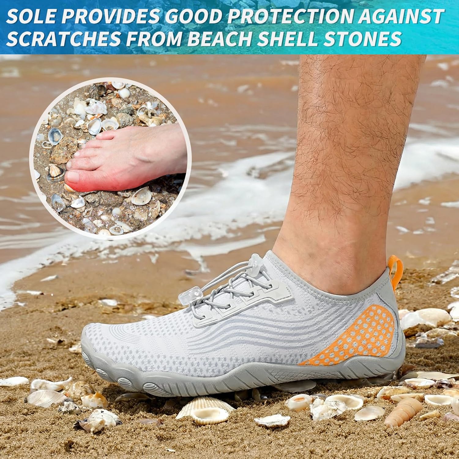 Thumbnail 3 de ZHR Water Shoes: Quick-Dry Aqua Socks for Swim, Beach and Outdoor Play