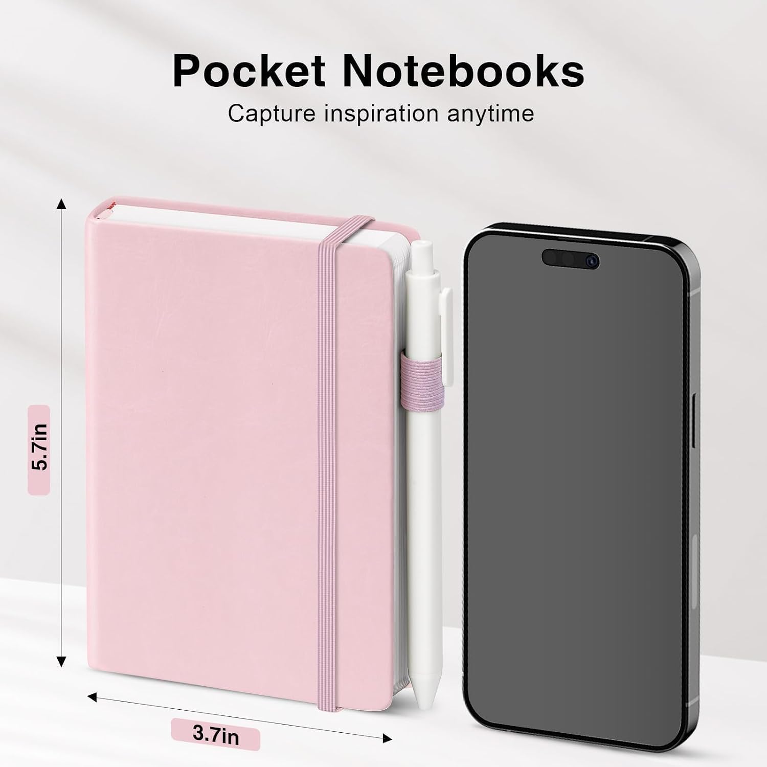 Detalle 2 de Oucaru A6 Pocket Notebooks, 8-Pack Hardcover Journals in Pastel Colors