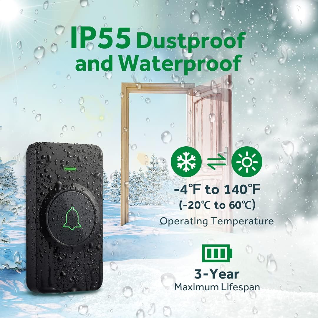 Thumbnail 3 de AVANTEK wireless doorbell 1000ft long range