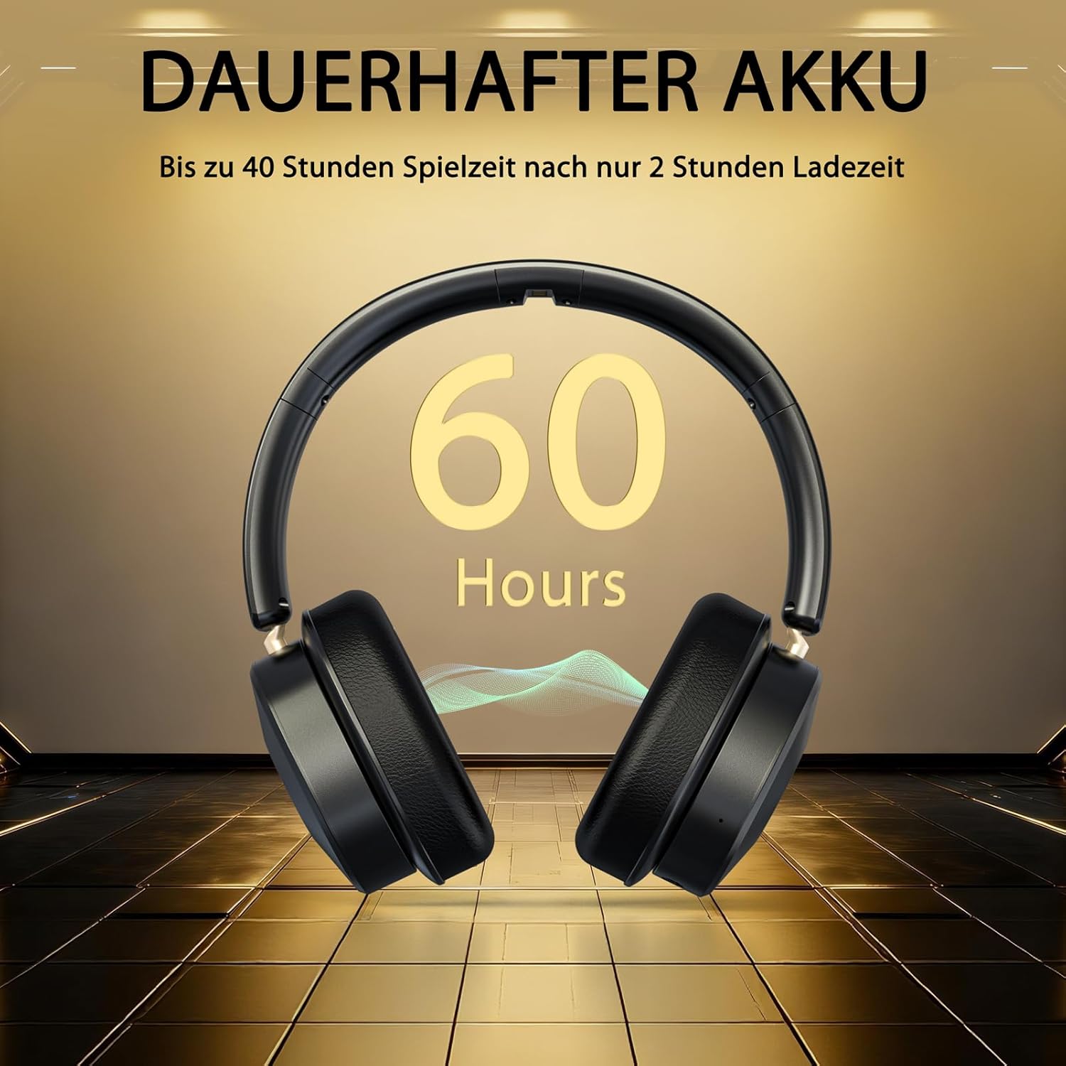Thumbnail 6 de Earbay Funkkopfhörer für Fernseher – kabelloser TV-Kopfhörer mit Ladestation, Bluetooth 5.4, 40 h Akkulaufzeit
