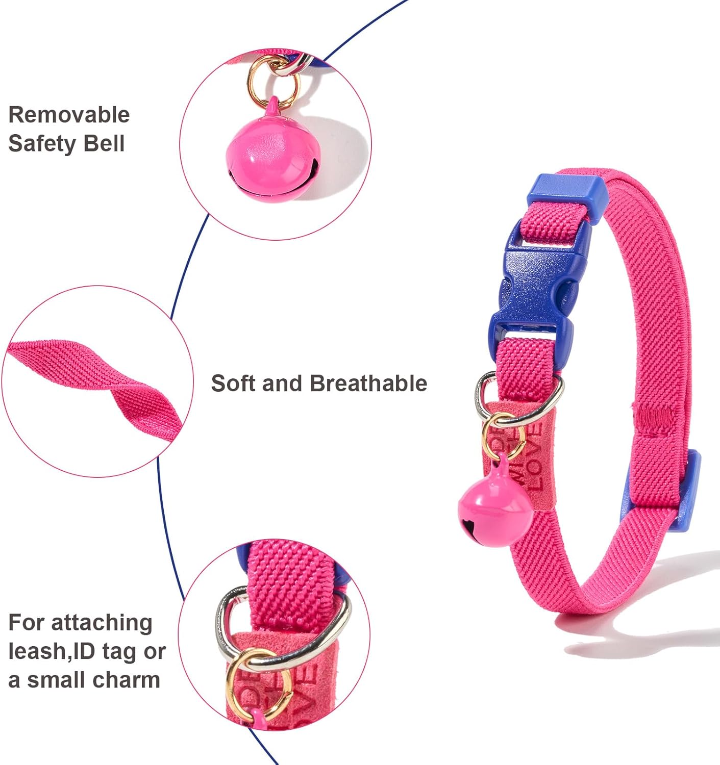 Thumbnail 2 de Petiry Elastic Cat Collar 2-Pack