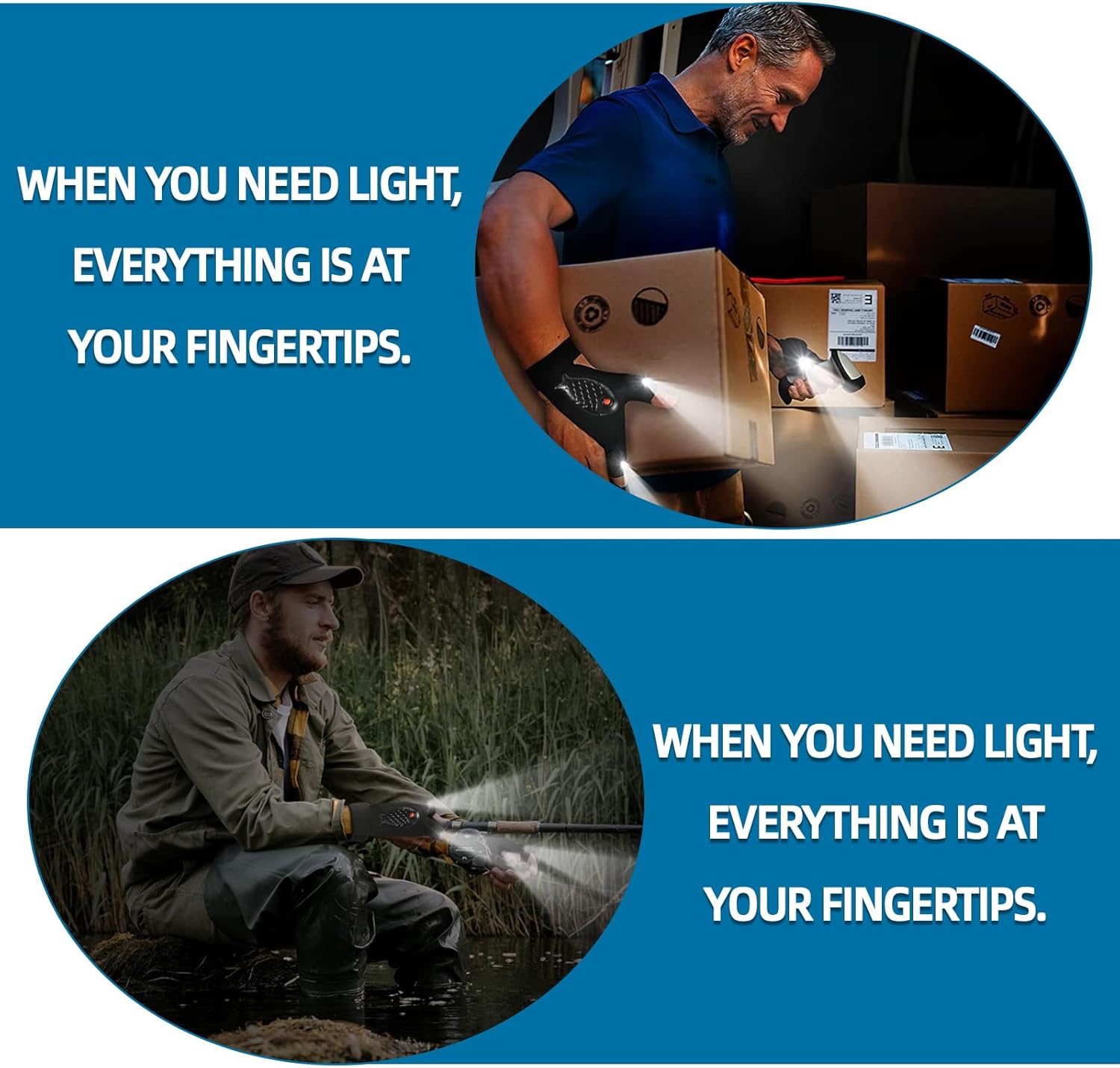 Thumbnail 3 de Guantes LED para pesca y outdoor
