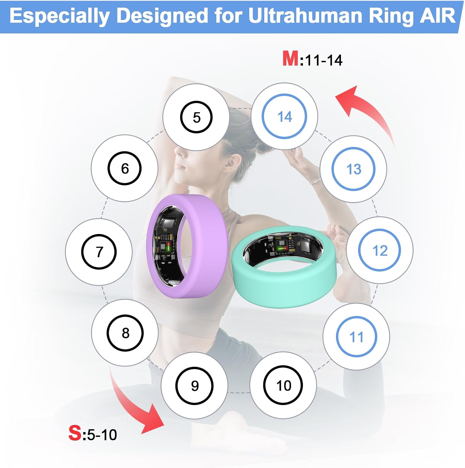 Detalle 2 de Polyjoy 4 Pack Ring Protector M for 11-14