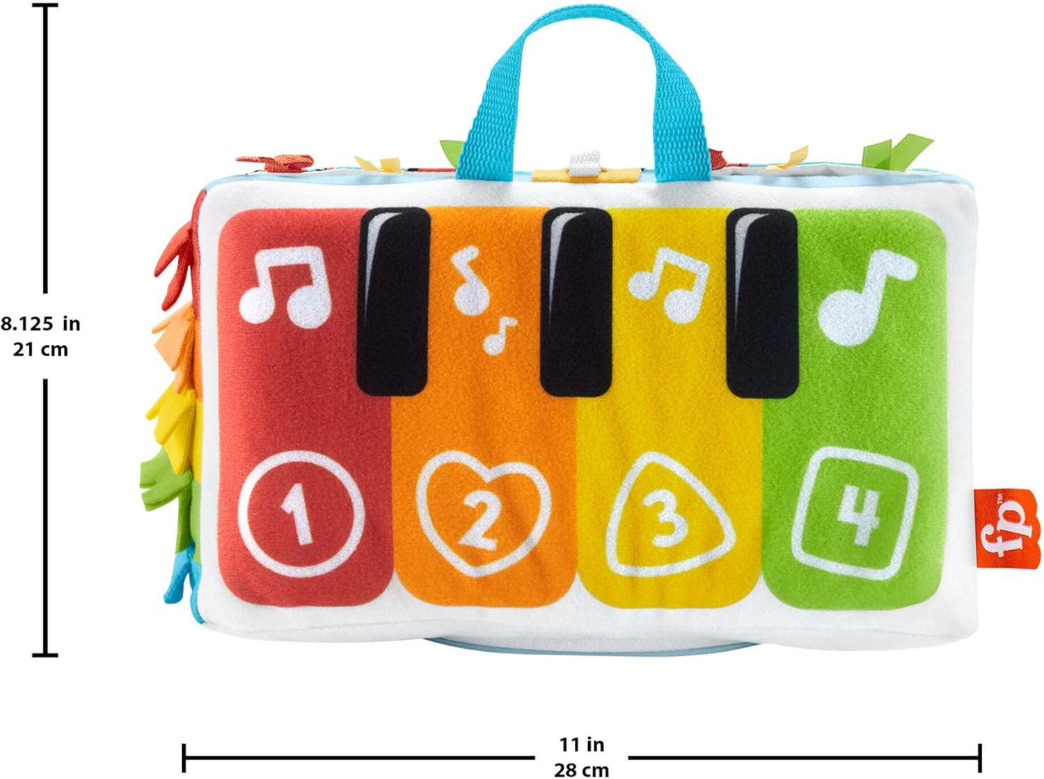 Thumbnail 4 de Fisher-Price Kick & Play Piano: peluche interactivo para bebés 🎹