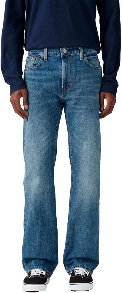 Detalle de Levi's 527 Slim Boot Cut Jeans Homme – denim moderne alliant slim et boot cut