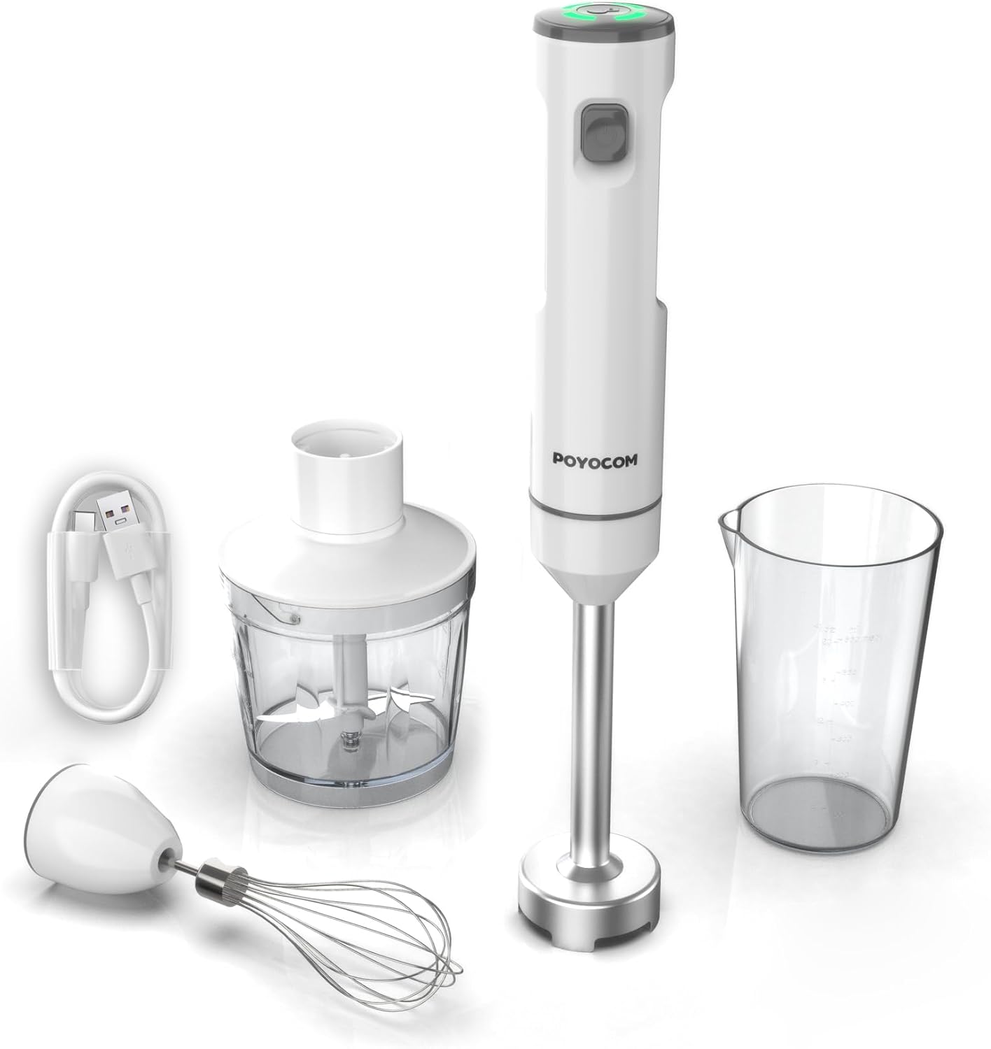 Detalle de POYOCOM Kabelloser Stabmixer Akku mit Typ-C