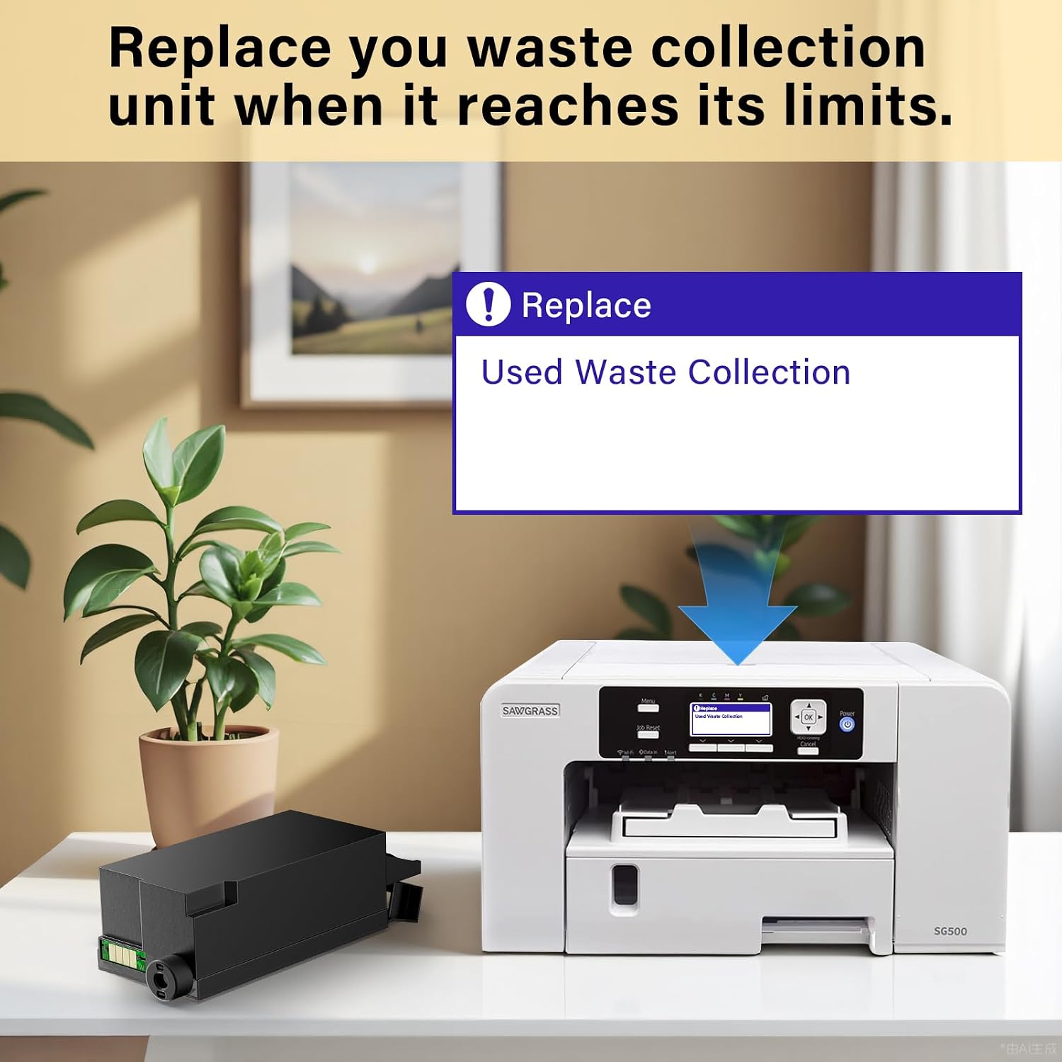 Detalle de SubliPlus+ SG500 Waste Tank Collection Unit for Sawgrass Virtuoso SG400/SG500/SG800/SG1000