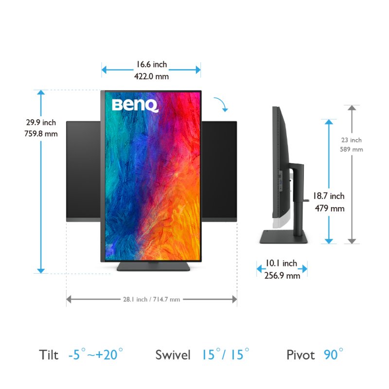 Detalle 2 de Benq PD3205U 31.5" 4K UHD para profesionales