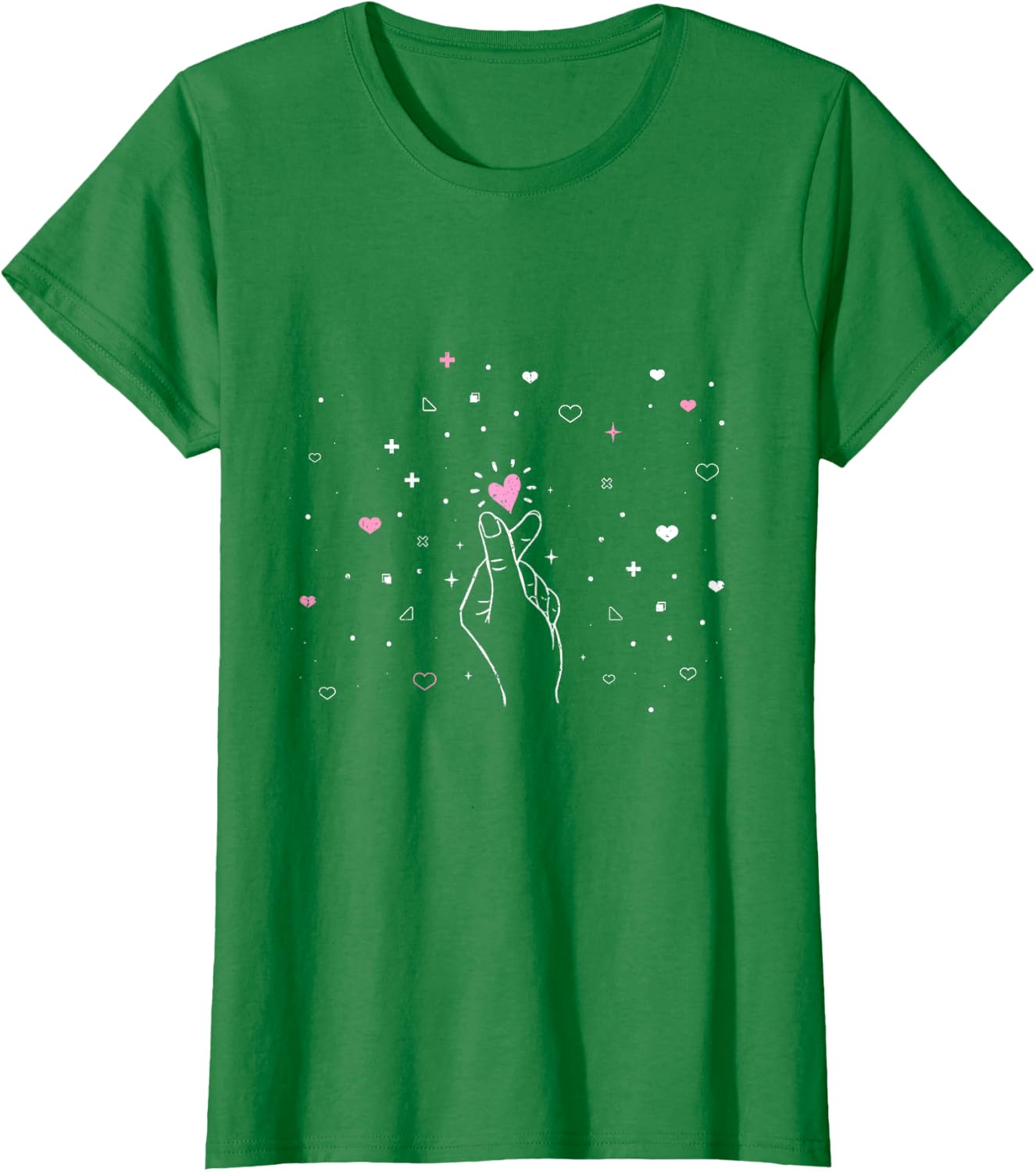 Detalle 2 de T-shirt K-Pop « Corée du Sud » style kawaii (musique asiatique) pour homme, femme et enfants