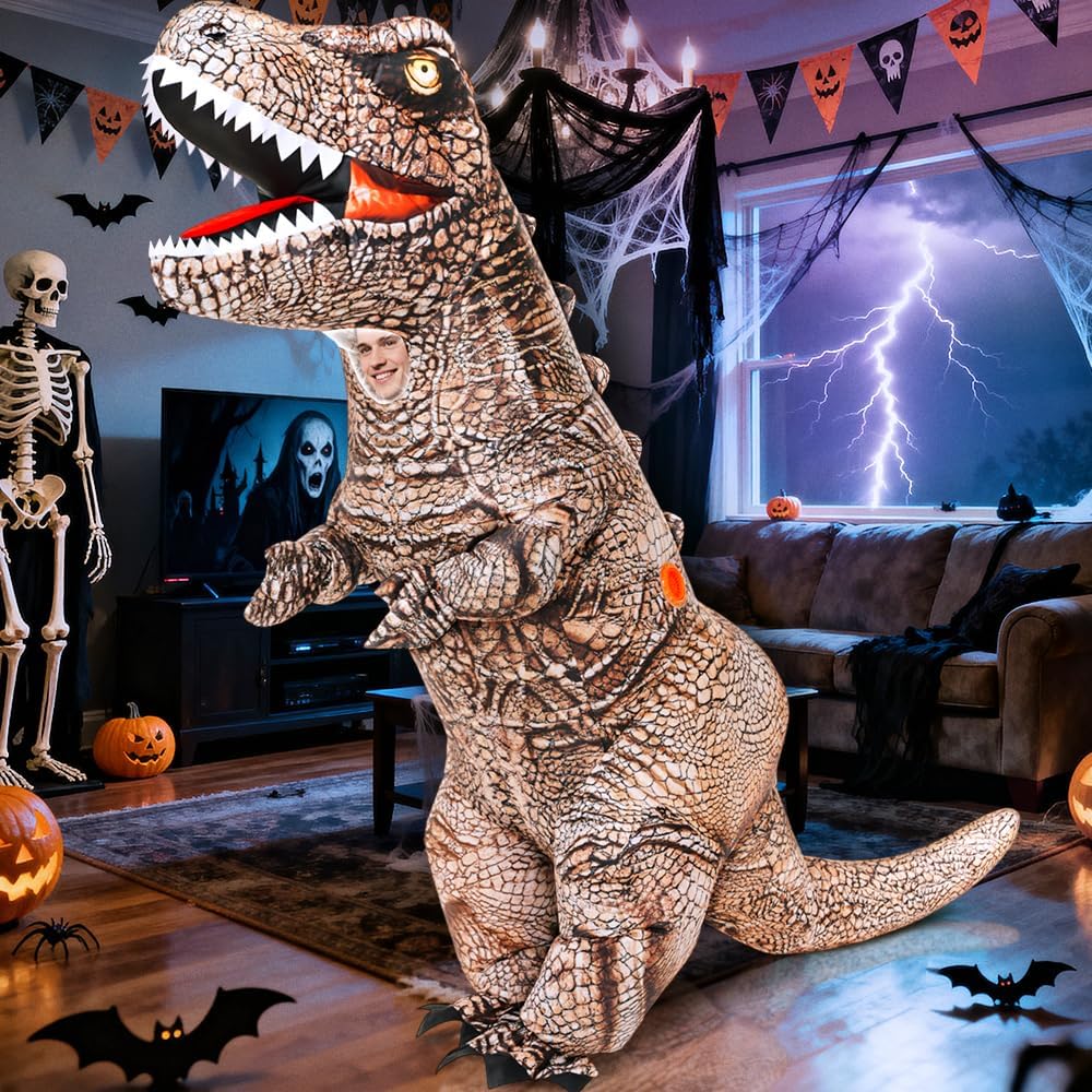 Thumbnail 1 de KOOY Inflatable Dinosaur Costume Adult Size