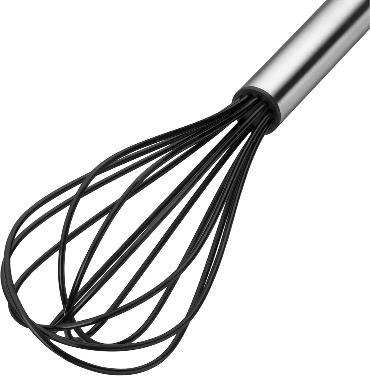 Detalle de WMF Profi Plus Schneebesen mit Silikondrähten, 25 cm – Cromargan Edelstahl mattiert