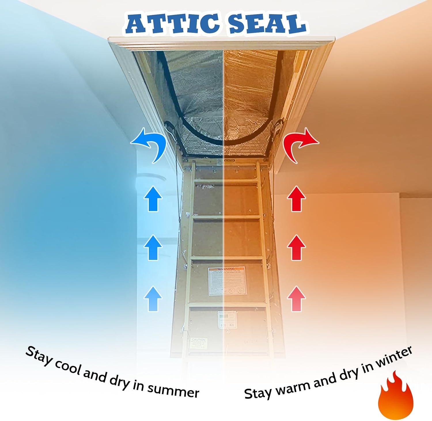 Detalle 2 de Vefhby Attic Hatch Insulation Cover 25" x 54" x 11