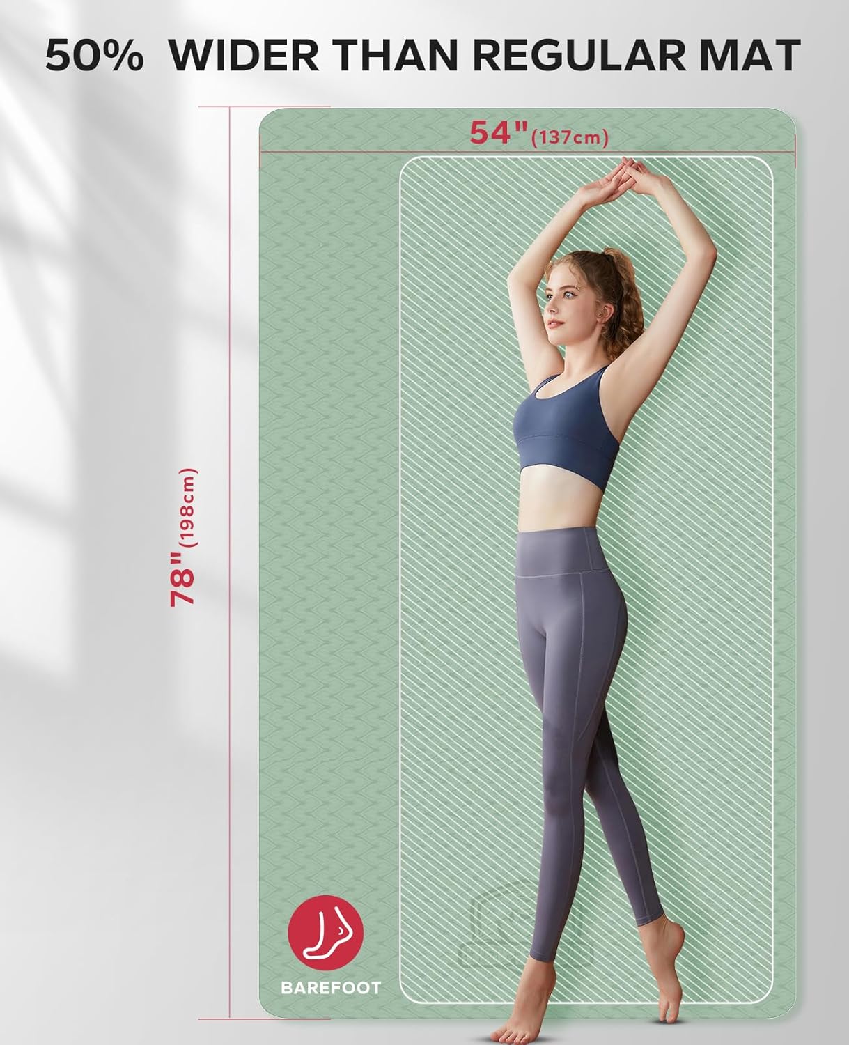 Thumbnail 1 de HAPBEAR yoga mat 6mm 183x91cm