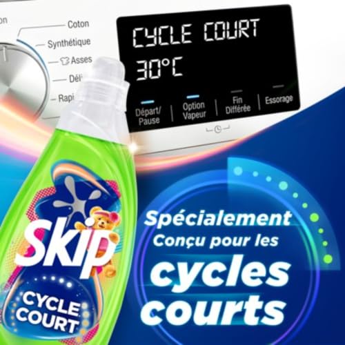 Detalle de Skip Lessive Liquide Cycle Court Intensité Max Fraîcheur Sublime 39 Lavages