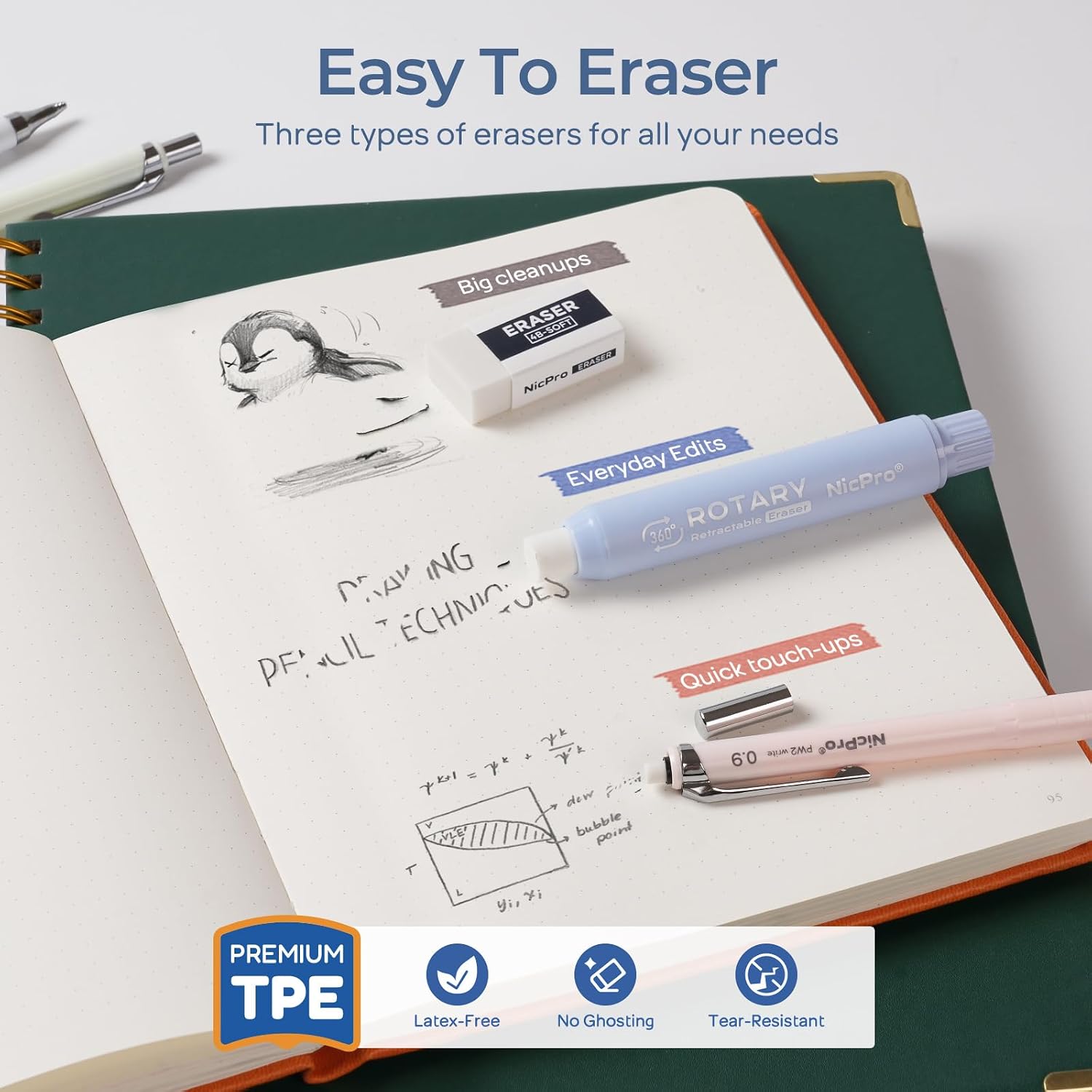 Detalle de Nicpro Mechanical Pencil Set 0.9mm