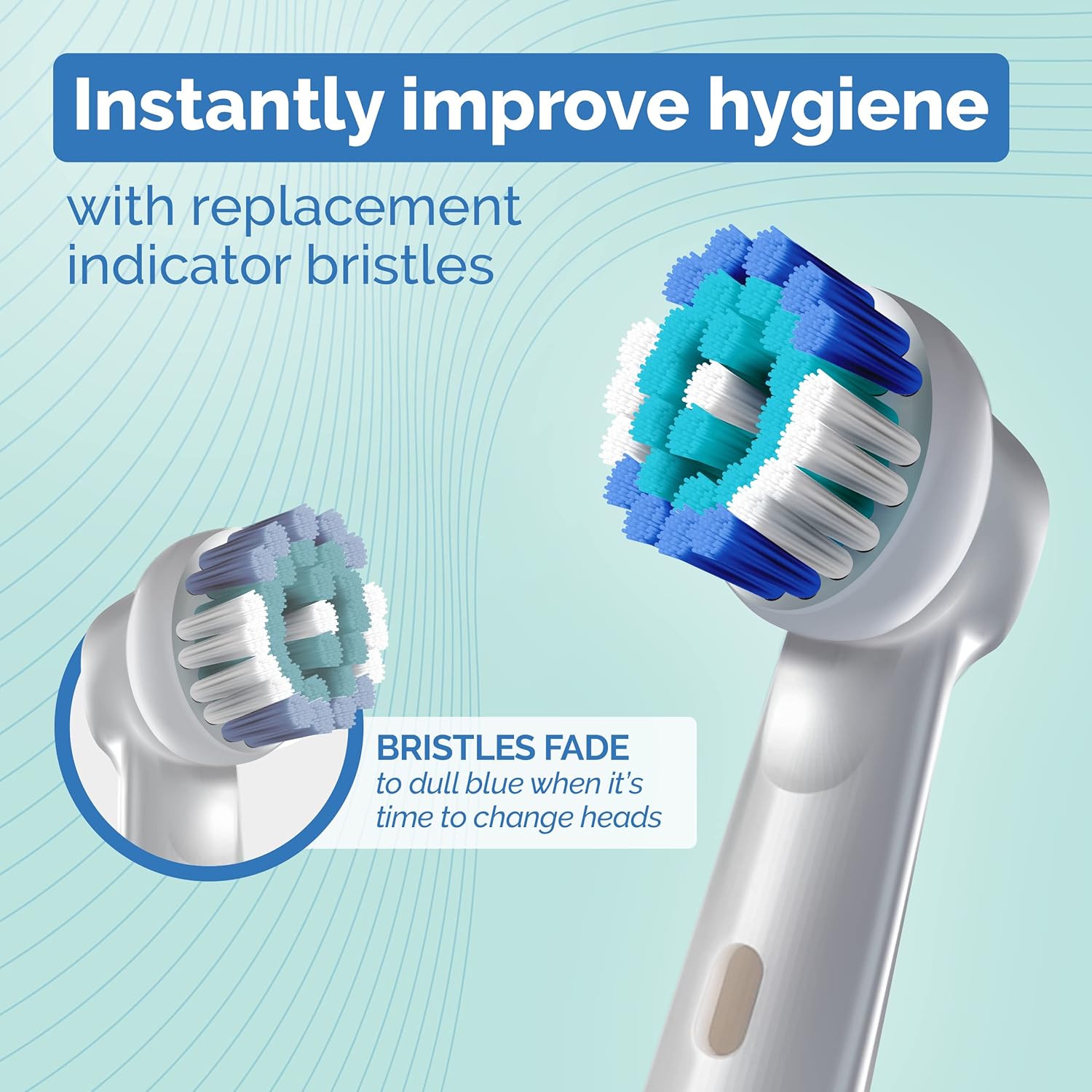 Detalle de Oral-B Milos Replacement Toothbrush Heads 16 pack 🪥
