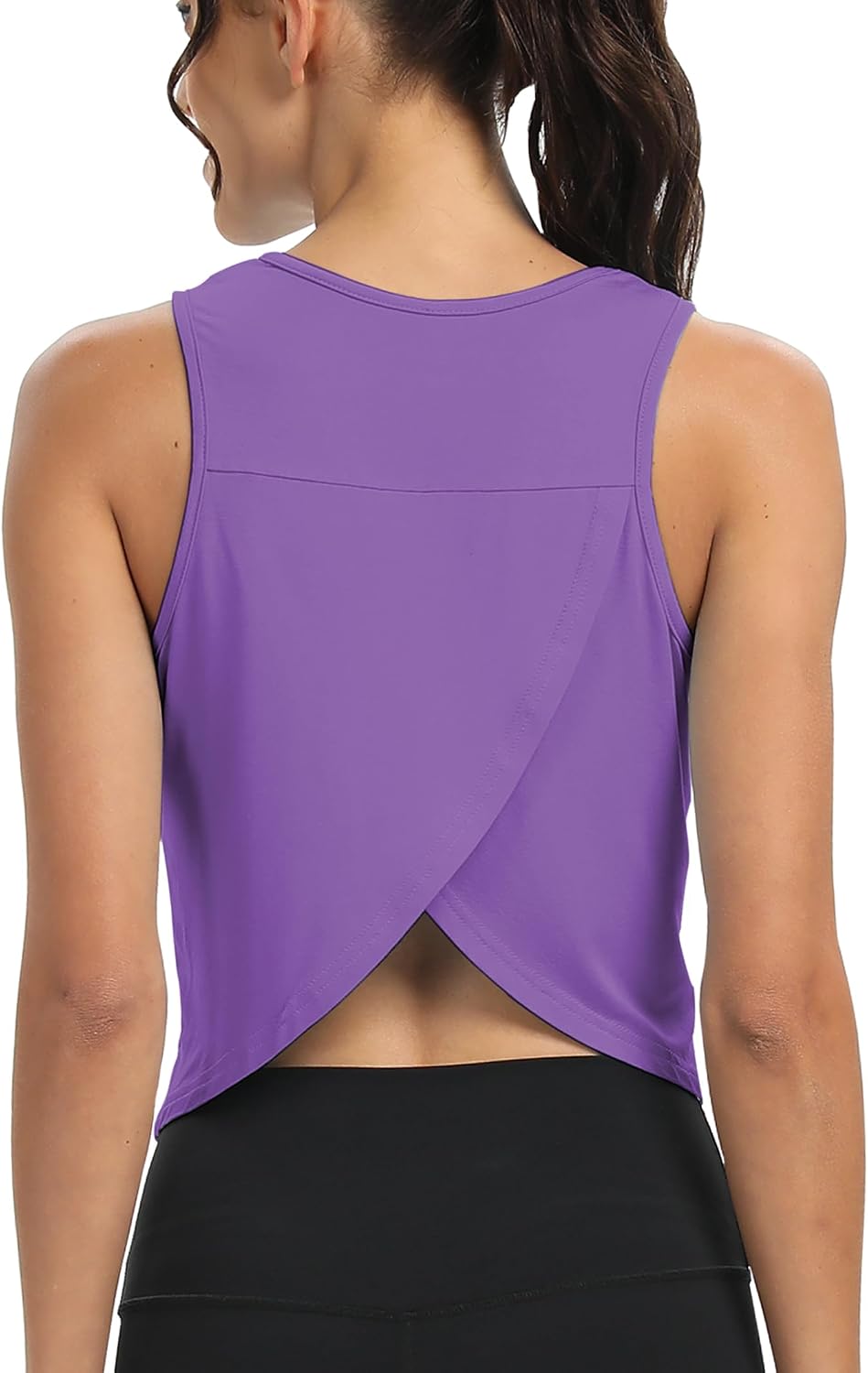 Detalle 1 de Workout tank tops open back for women