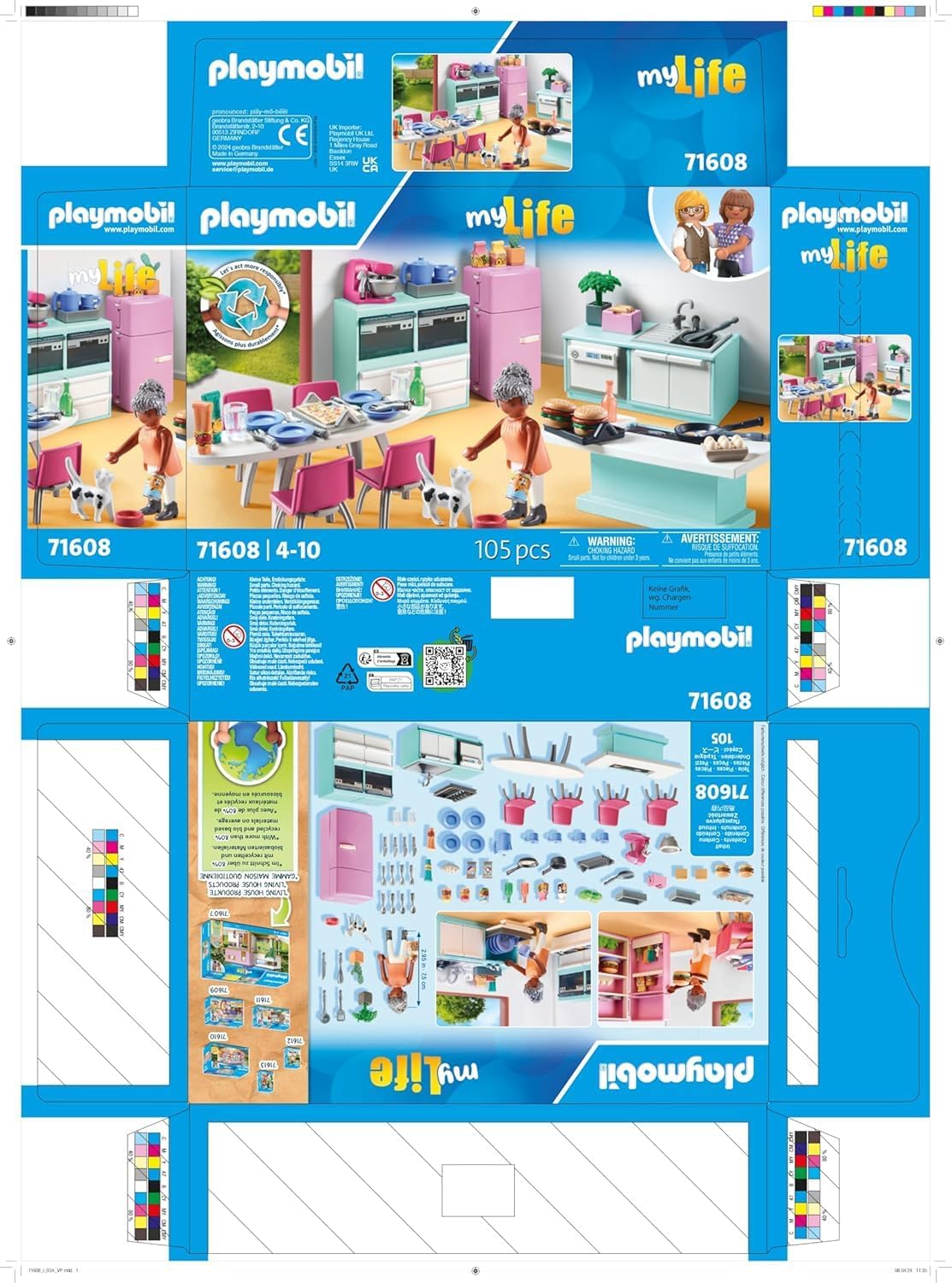 Thumbnail 6 de PLAYMOBIL MyLife 71608 Küche mit Essplatz – realistische Spielküche ab 4 Jahren