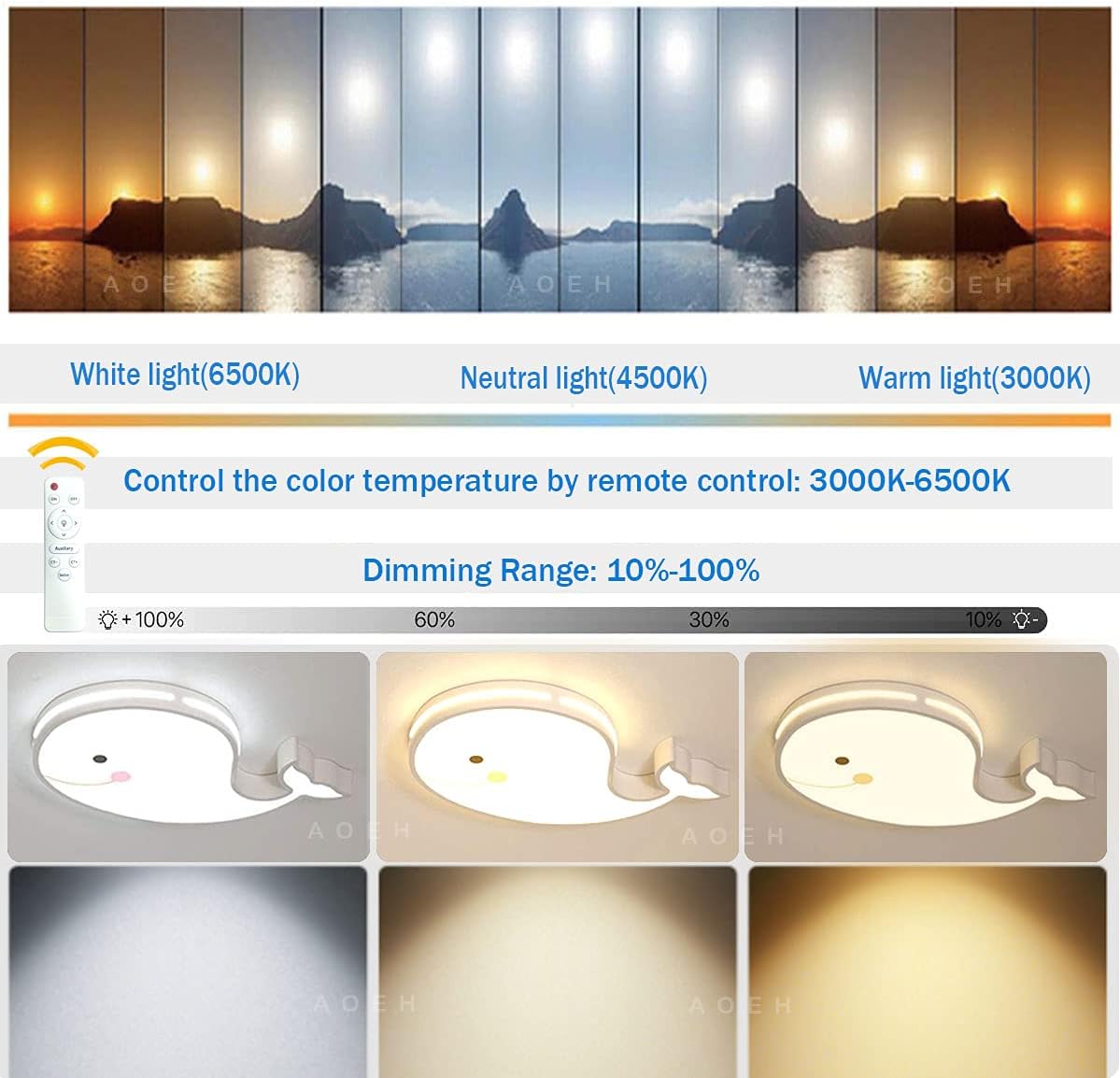 Thumbnail 4 de AOEH LED Deckenleuchte 60CM – Kronleuchter- oder Deckenlampe für das Kinder- und Schlafzimmerambiente