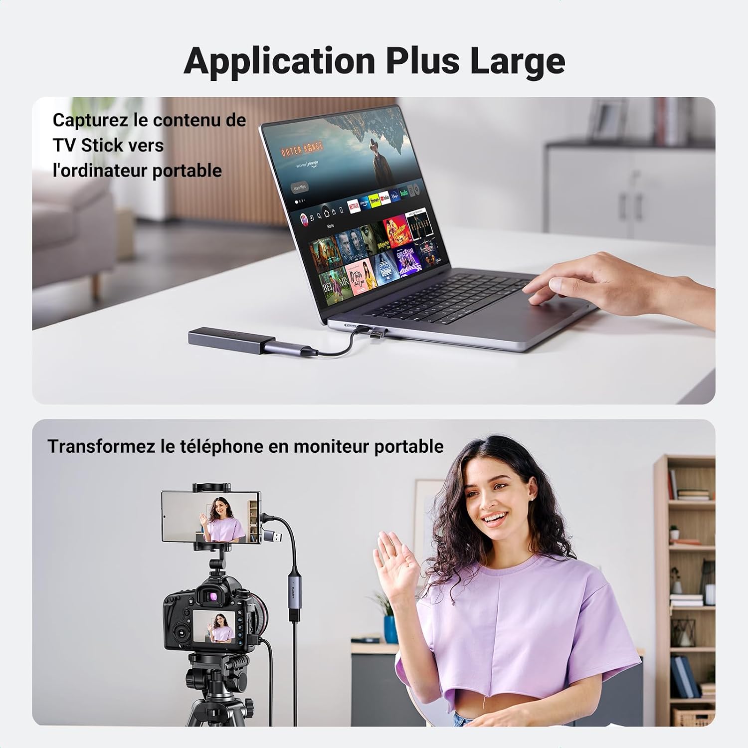 Detalle 2 de UGREEN Carte acquisition vidéo HDMI 4K 60 Hz