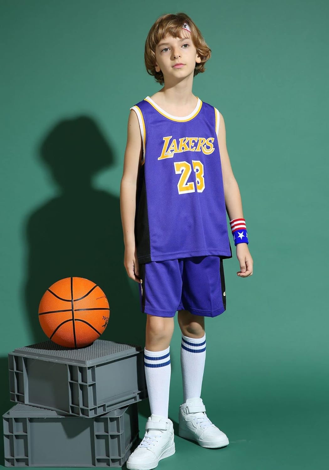 Thumbnail 1 de ISOVNUS Completo da Basket Bambino 2 Pezzi – Maglietta e Pantaloncini (3–15 anni)