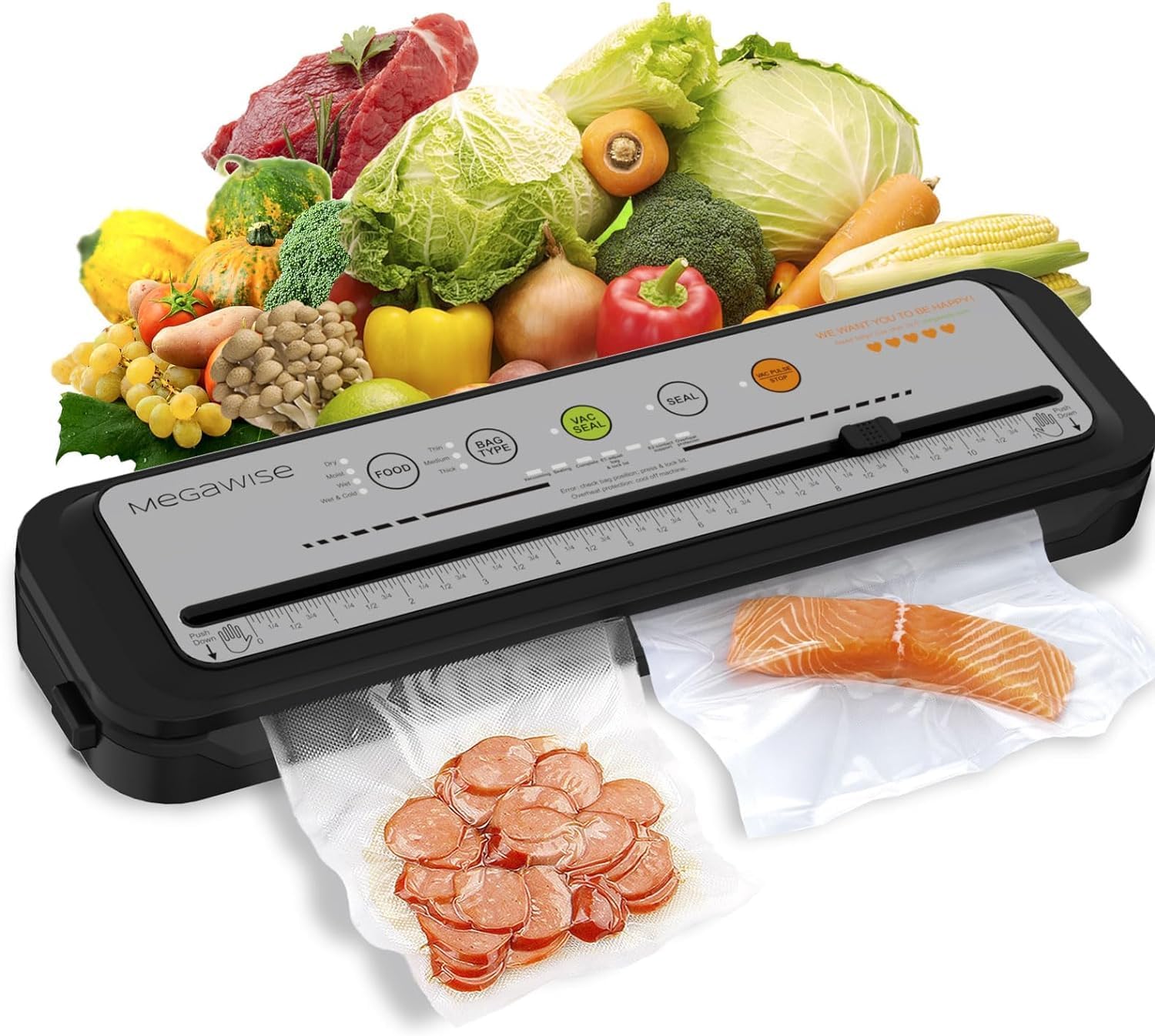 MEGAWISE 2025 Vacuum Sealer 10-20s