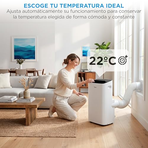 Thumbnail 7 de MIDEA Pingüino: Aire Acondicionado Portátil 4 en 1, 9,000 BTU (2250 Frigorías) con App y kit de ventana
