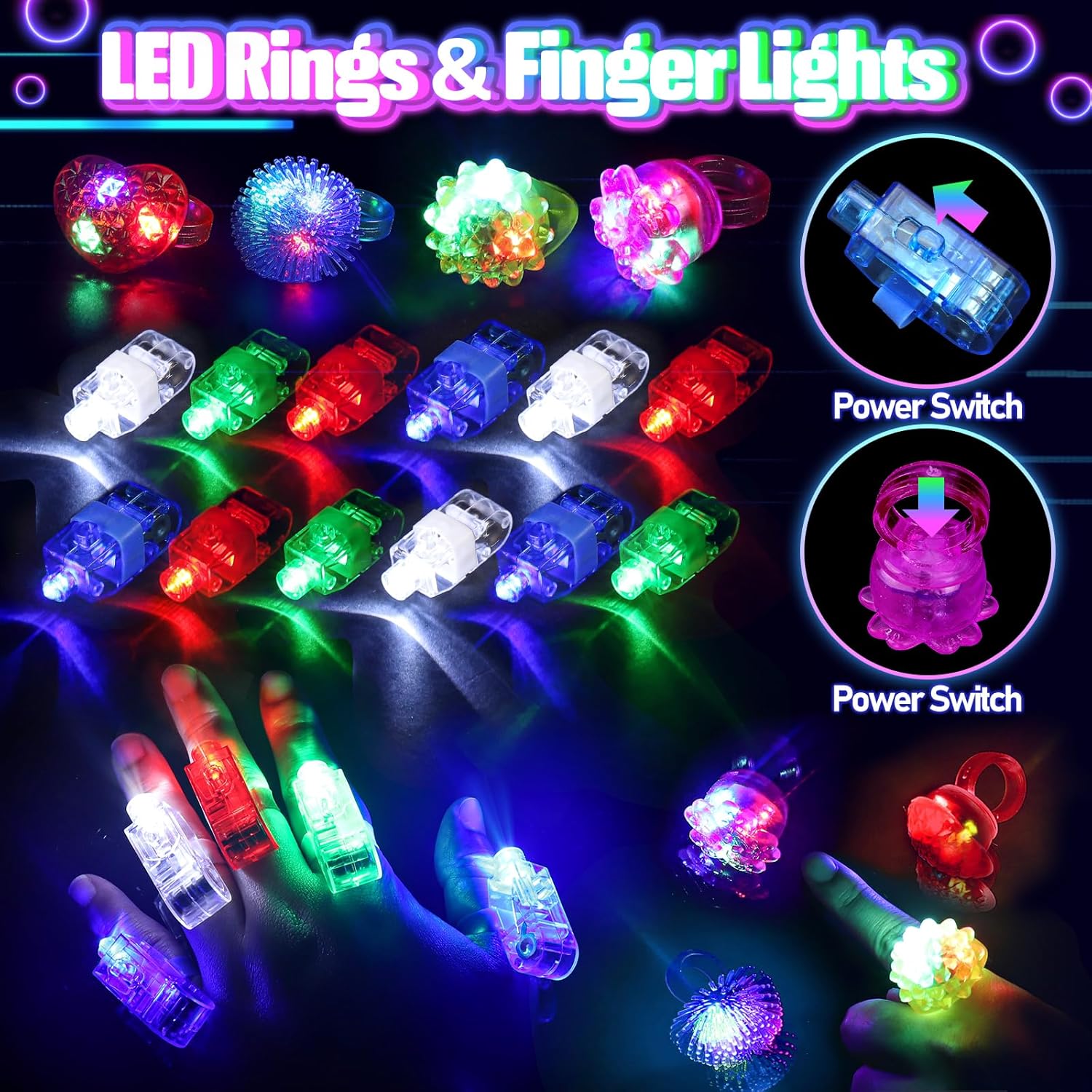 Thumbnail 5 de 150PCS Glow in the Dark Party Supplies Pack
