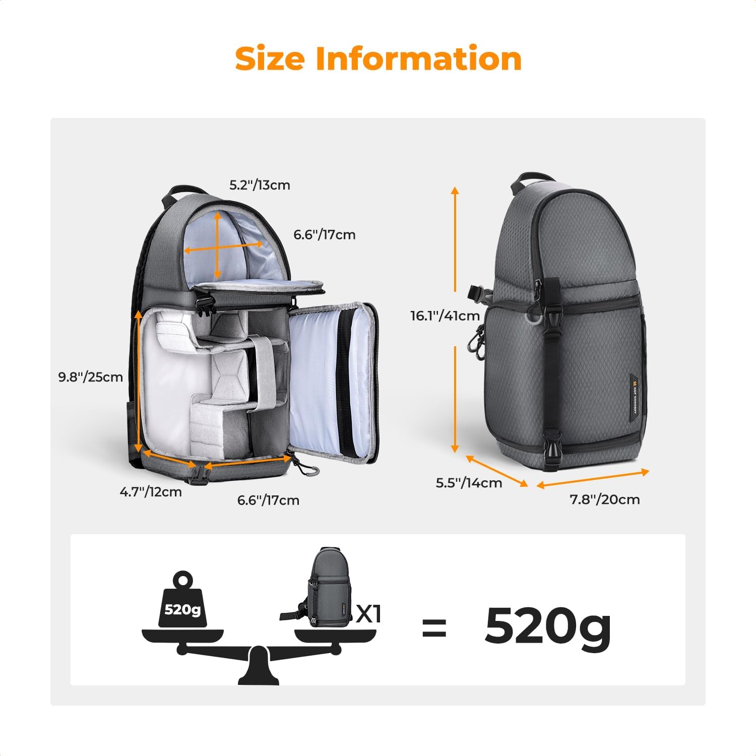 Thumbnail 5 de K&F CONCEPT Bolsa Sling 10L para Cámara