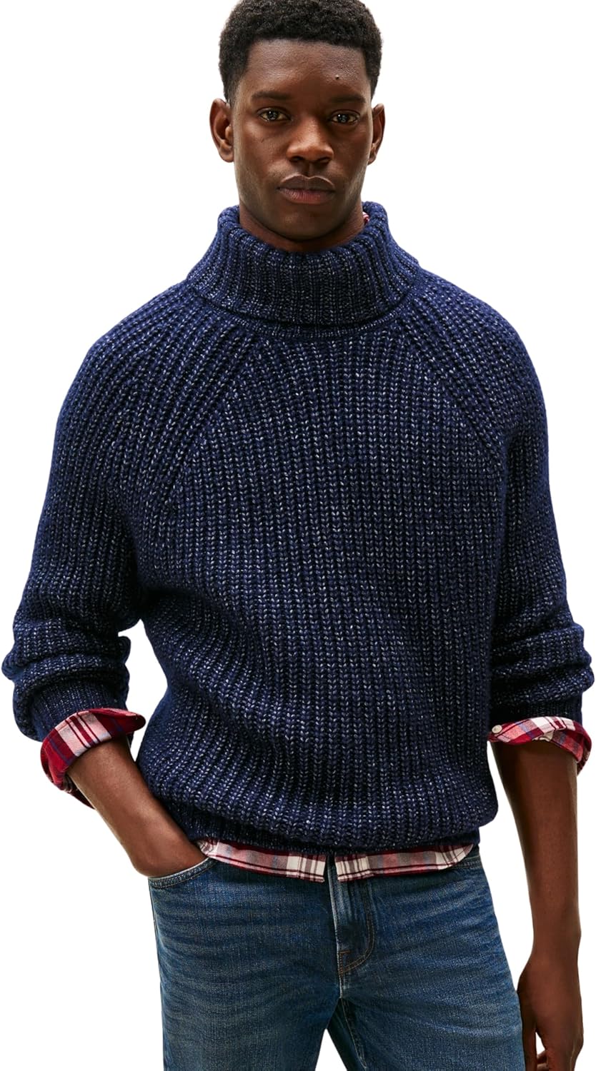 Thumbnail 4 de Tommy Hilfiger Herren Pullover Chunky Rib Rollkragen – zeitloser Strickpullover