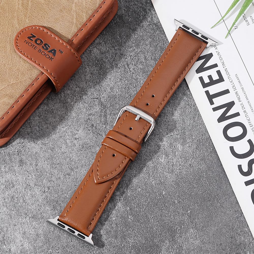 Thumbnail 4 de SZYXMY Leather Apple Watch Strap 49mm