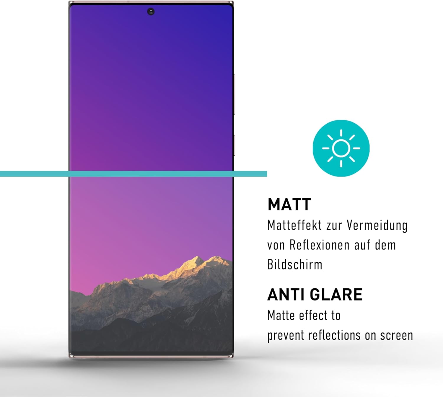 Thumbnail 2 de SmarTect Matte TPU Screen Protectors for Samsung Galaxy S24 Ultra, 2-Pack